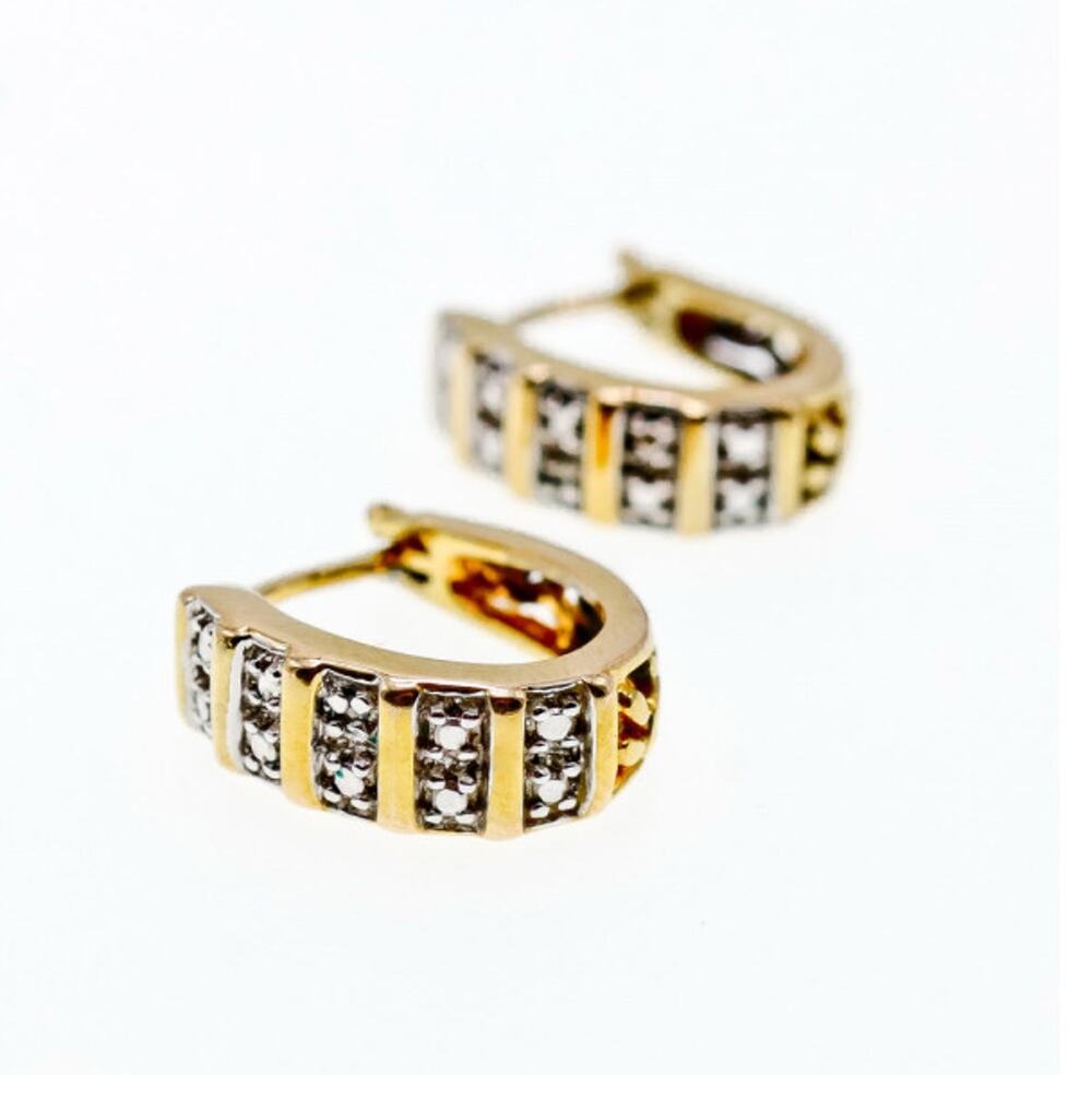925 Sterling Silver Gold Plated Earrings